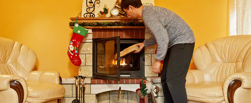 Rusted Metal Fireplace Restoration in Altoona, Iowa